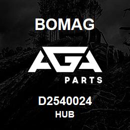 D2540024 Bomag Hub | AGA Parts