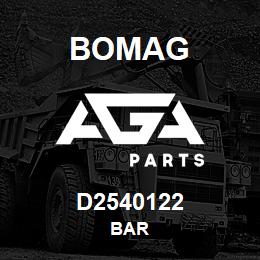 D2540122 Bomag Bar | AGA Parts