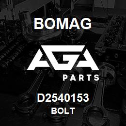 D2540153 Bomag Bolt | AGA Parts