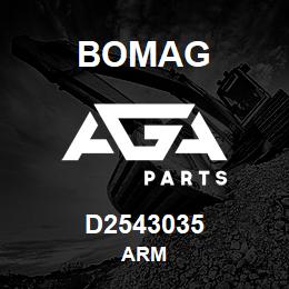 D2543035 Bomag Arm | AGA Parts