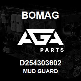 D254303602 Bomag Mud guard | AGA Parts