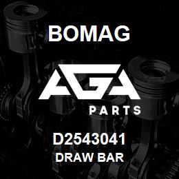 D2543041 Bomag Draw bar | AGA Parts