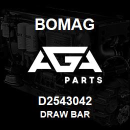 D2543042 Bomag Draw bar | AGA Parts