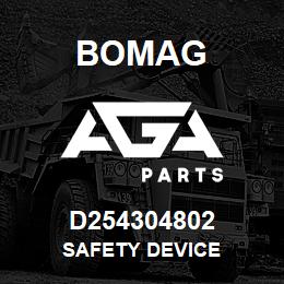 D254304802 Bomag Safety device | AGA Parts