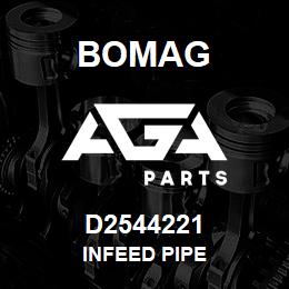 D2544221 Bomag Infeed pipe | AGA Parts