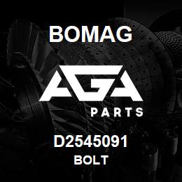 D2545091 Bomag Bolt | AGA Parts