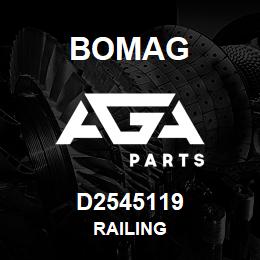 D2545119 Bomag Railing | AGA Parts