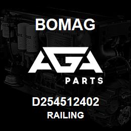 D254512402 Bomag Railing | AGA Parts