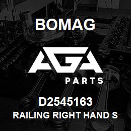 D2545163 Bomag Railing right hand side | AGA Parts