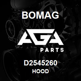 D2545260 Bomag Hood | AGA Parts