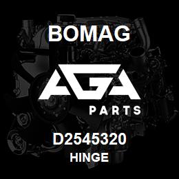 D2545320 Bomag Hinge | AGA Parts