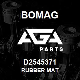 D2545371 Bomag Rubber mat | AGA Parts