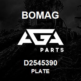 D2545390 Bomag Plate | AGA Parts