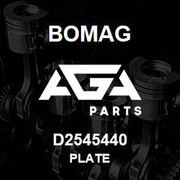 D2545440 Bomag Plate | AGA Parts