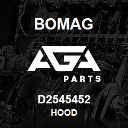 D2545452 Bomag Hood | AGA Parts