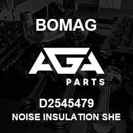 D2545479 Bomag Noise insulation sheet | AGA Parts