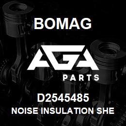 D2545485 Bomag Noise insulation sheet | AGA Parts