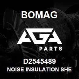 D2545489 Bomag Noise insulation sheet | AGA Parts