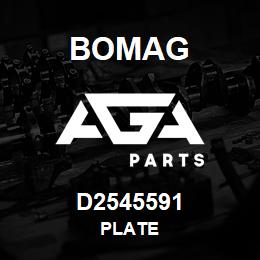 D2545591 Bomag Plate | AGA Parts