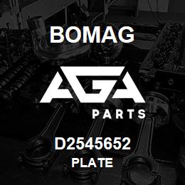 D2545652 Bomag Plate | AGA Parts