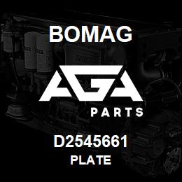 D2545661 Bomag Plate | AGA Parts