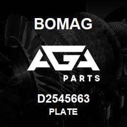 D2545663 Bomag Plate | AGA Parts