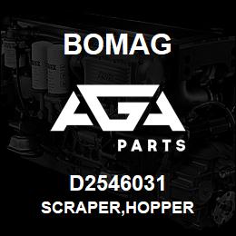 D2546031 Bomag Scraper,Hopper | AGA Parts