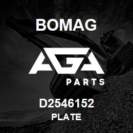 D2546152 Bomag Plate | AGA Parts