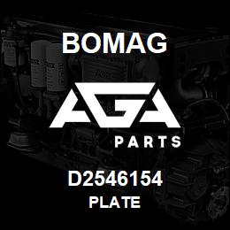 D2546154 Bomag Plate | AGA Parts