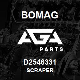 D2546331 Bomag Scraper | AGA Parts