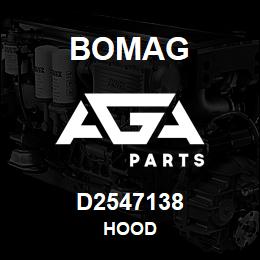 D2547138 Bomag Hood | AGA Parts