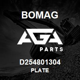 D254801304 Bomag Plate | AGA Parts