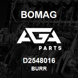 D2548016 Bomag Burr | AGA Parts