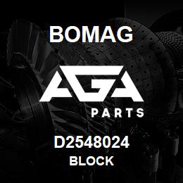 D2548024 Bomag Block | AGA Parts