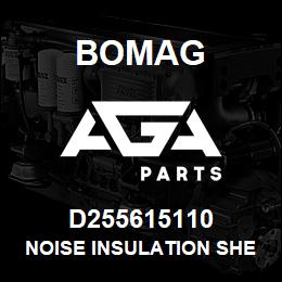 D255615110 Bomag Noise insulation sheet | AGA Parts