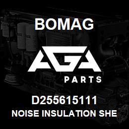 D255615111 Bomag Noise insulation sheet | AGA Parts