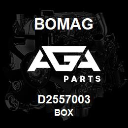 D2557003 Bomag Box | AGA Parts