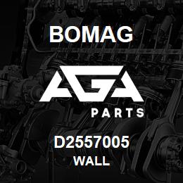 D2557005 Bomag Wall | AGA Parts