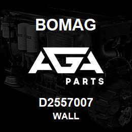 D2557007 Bomag Wall | AGA Parts