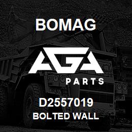 D2557019 Bomag Bolted wall | AGA Parts