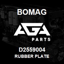 D2559004 Bomag Rubber plate | AGA Parts