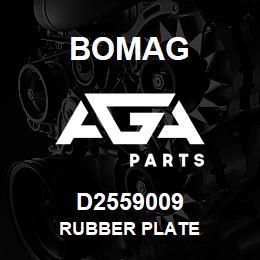 D2559009 Bomag Rubber plate | AGA Parts