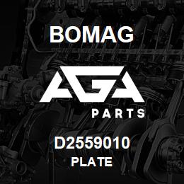 D2559010 Bomag Plate | AGA Parts