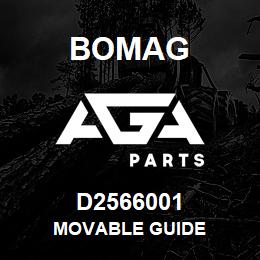 D2566001 Bomag Movable guide | AGA Parts