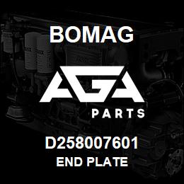 D258007601 Bomag End plate | AGA Parts