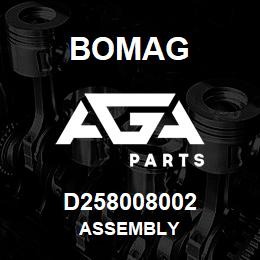 D258008002 Bomag Assembly | AGA Parts