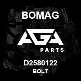 D2580122 Bomag Bolt | AGA Parts