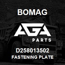 D258013502 Bomag Fastening plate | AGA Parts