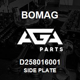 D258016001 Bomag Side plate | AGA Parts