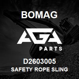 D2603005 Bomag Safety rope sling | AGA Parts